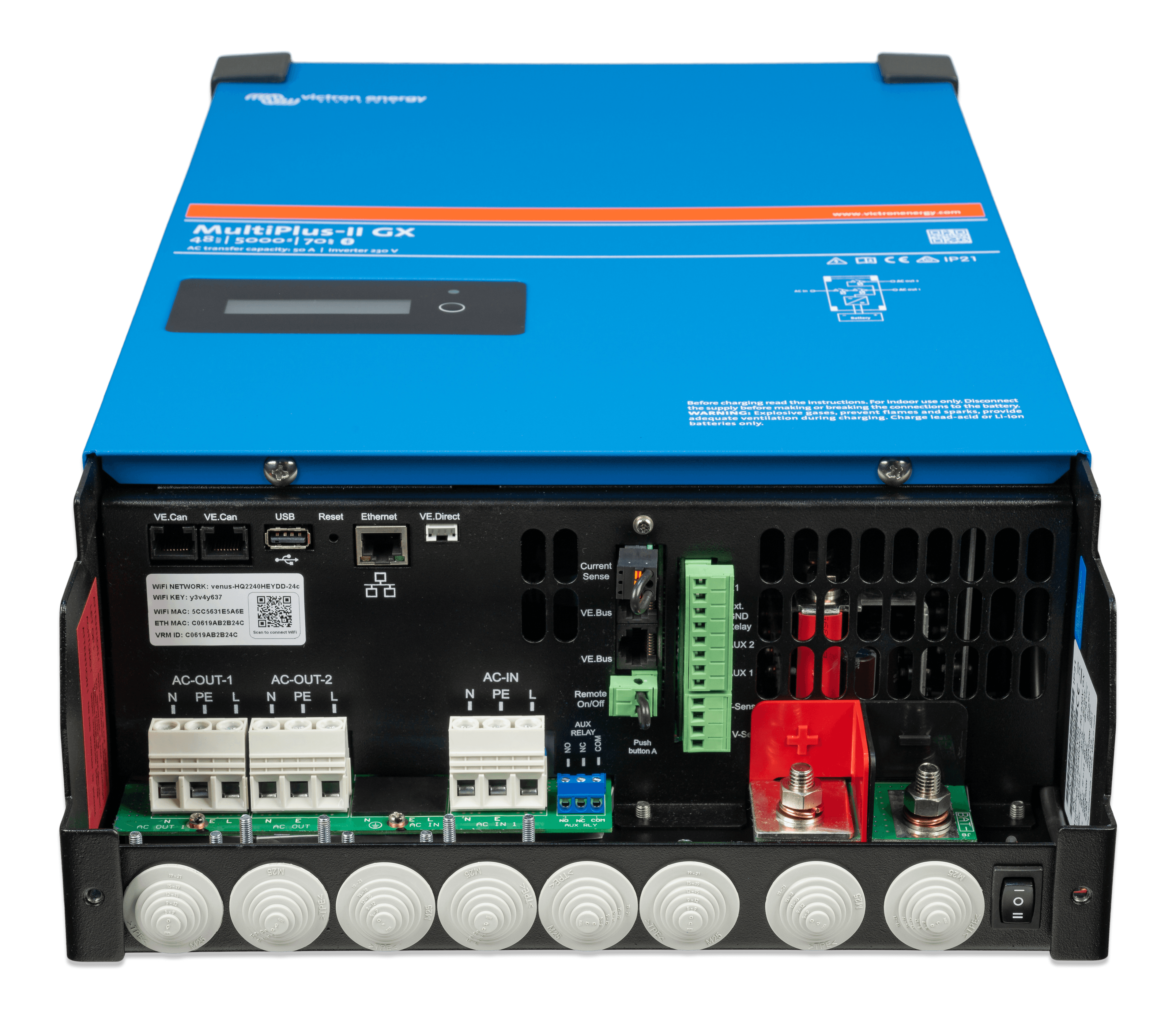 MultiPlus-II 48V 5kVA 50-70 230V GX (connections-total)  thumbnail