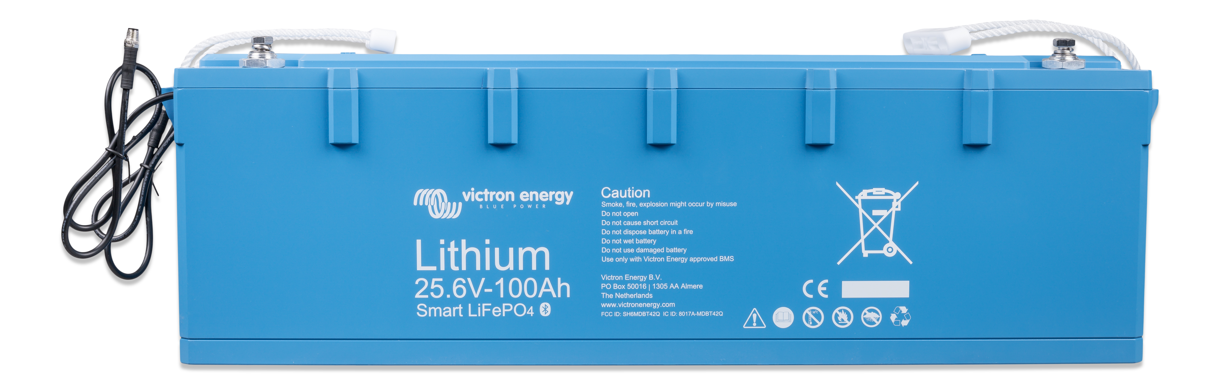 Batterie lithium power sonic lifepo4 power sonic 12v 100ah + chargeur  étanche victron 12v10a